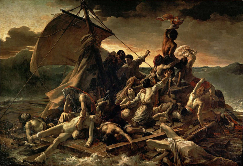The Raft of the Medusa (1818-1819), by Théodore Géricault (1791–1824). Wikimedia Commons