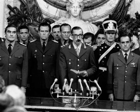 Dictator Jorge Rafael Videla sworn in as president at the Casa Rosada on March 29, 1976.
