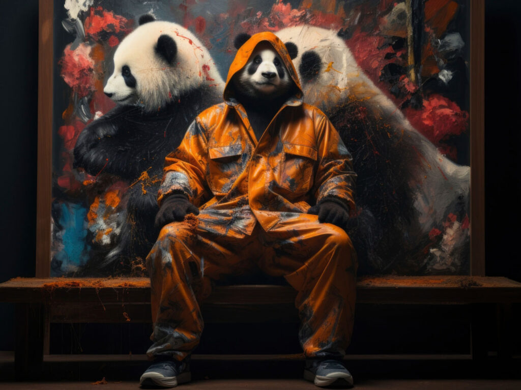 Polar bear animal artist
