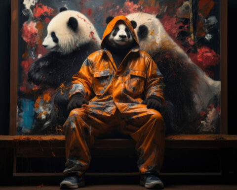 Polar bear animal artist