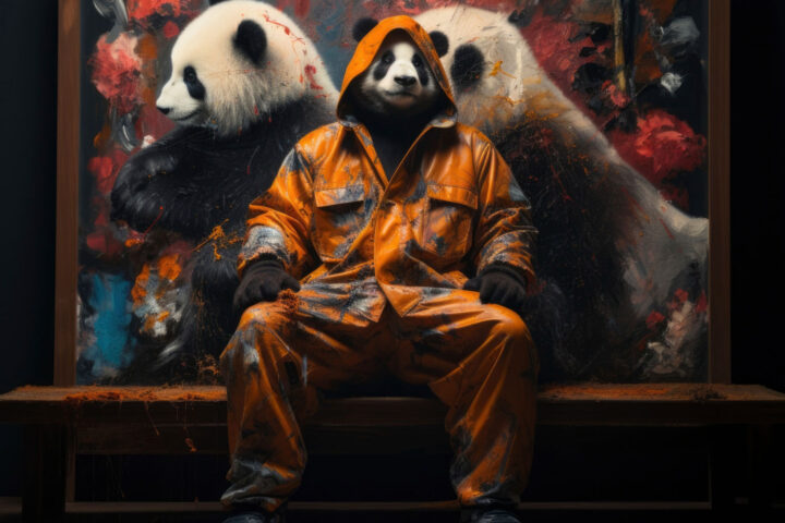 Polar bear animal artist