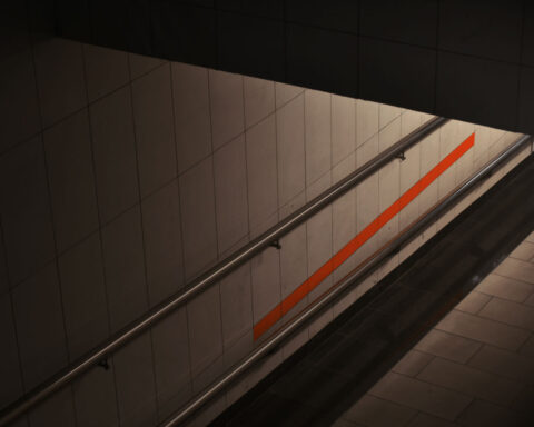 empty hall in a train station