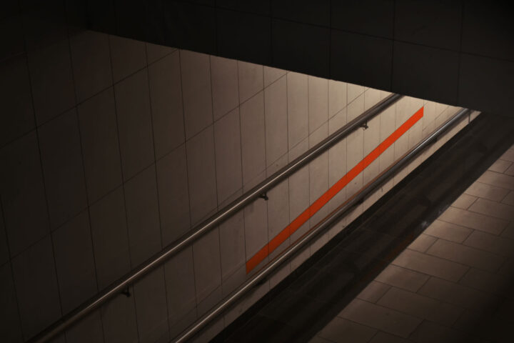empty hall in a train station
