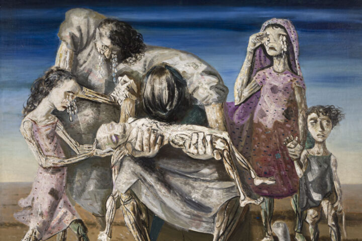Painting representing starvation