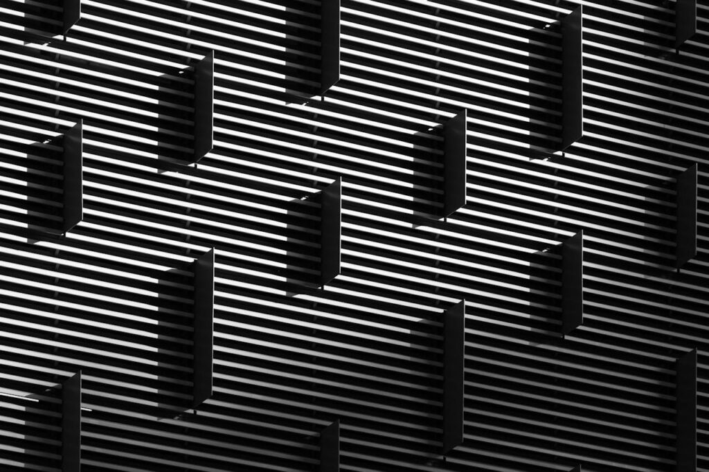 Close-up of a Modern Building Facade