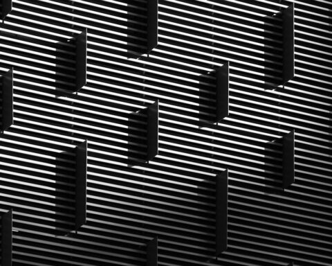 Close-up of a Modern Building Facade