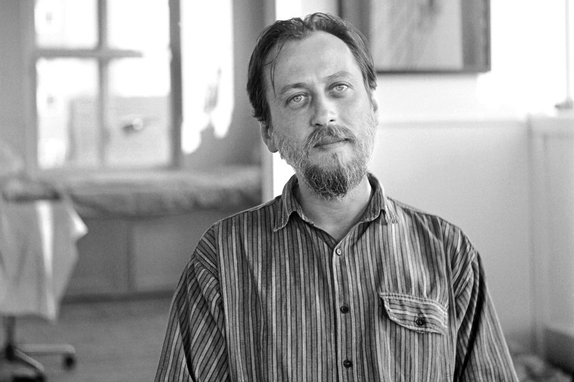 László Krasznahorkai in 1990. Lenke Szilágyi, via Wikimedia Commons, CC BY-SA