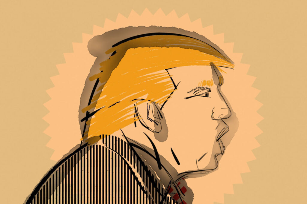 Ilustration of Donald Trump